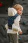 Preview: LennyLamb Puppentragehilfe mit Schnallen Peacock's Tail - dunkelblau